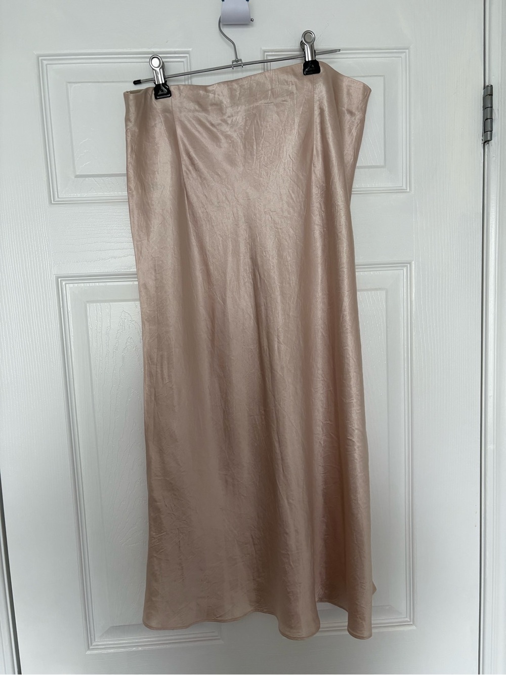 Slip Satin Maxi Skirt – Blush - Picture 3 of 4